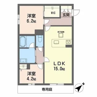 Shamaison Pasteque【1階】の間取り