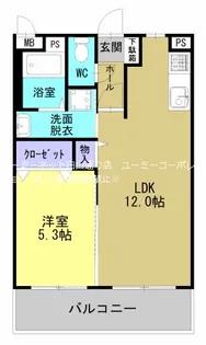 リックスフィア【203号室】の間取り