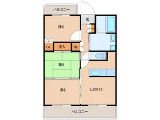 シークシャルム【3階】の間取り