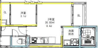 REGALEST MIU(ミウ)【3階】の間取り