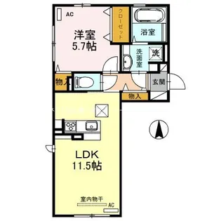 ルラーシュカーサ【3階】の間取り