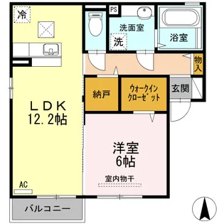 アリーバサル野田I【1階】の間取り