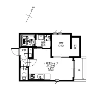 R-smart W 熊大病院【1階】の間取り