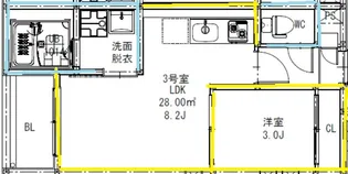 R-smart祥楽【3階】の間取り
