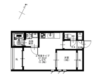 R-smart W 熊大病院【3階】の間取り