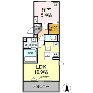 グランツェーレ 熊本【1階】の間取り