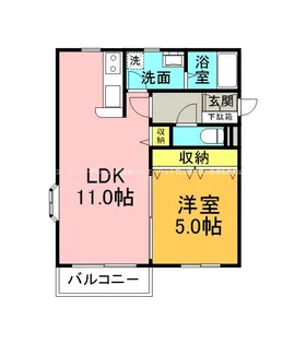クラランス渡鹿II【1階】の間取り