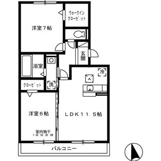 レルシエンテ【3階】の間取り