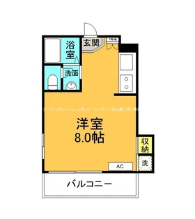 クラランス白山【101号室】の間取り