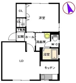 アイビー A棟【1階】の間取り