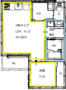 REGALEST新水前寺駅【1階】の間取り
