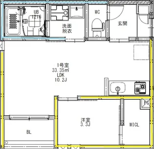 熊本県熊本市中央区渡鹿2丁目【アパート】の間取り