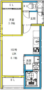 REGALEST エルドラード花園【1階】の間取り