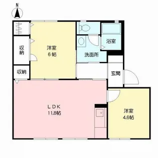 ラフォーレ雅【0103号室】の間取り