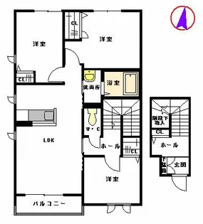 シャーメゾン エルランド II棟【2階】の間取り