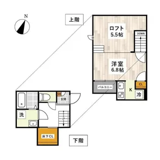 ADC龍田グランドゥール【1階】の間取り