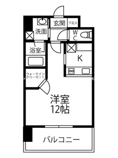 マーベラス南熊本【603号室】の間取り