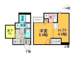 ADC田迎南カーサ【2階】の間取り