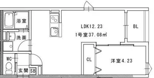 メゾンクレール長嶺南【3階】の間取り