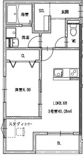 リタリッチ東海学園駅前【2階】の間取り