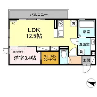 ソシア サンエイト【2階】の間取り