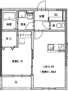 リタリッチ東海学園駅前【1階】の間取り