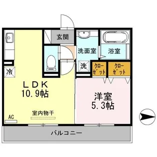 ディアコート【1階】の間取り