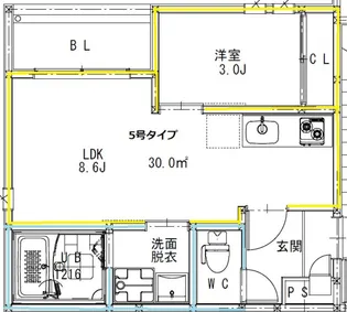 REGALEST熊本駅前【3階】の間取り