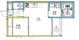 REGALESTエスプリ【1階】の間取り