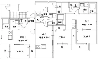 (仮)フォレスト神水【101号室】の間取り