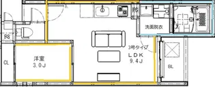 REGALEST 新大江【3階】の間取り