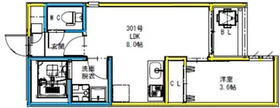 R-smart 光 新町【3階】の間取り