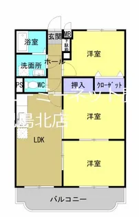サンパティーク・D【202号室】の間取り
