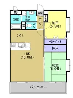 グランドゥール【306号室】の間取り