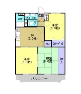 エスポワールB【203号室】の間取り