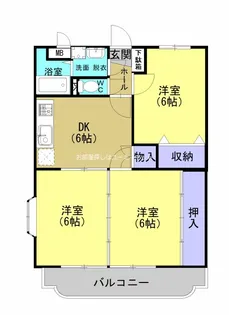 イースト鹿児島【1階】の間取り