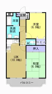 シャルムE【302号室】の間取り