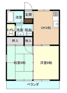 セジュール新堀【202号室】の間取り