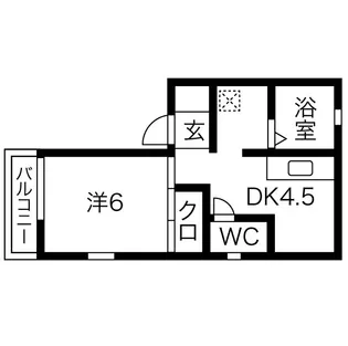 コーポひまわり【1階】の間取り