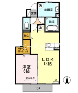 レグルス【1階】の間取り