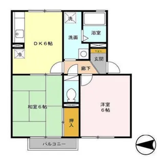 セジュール初根【2階】の間取り
