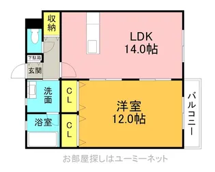 M’s【202号室】の間取り
