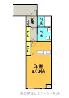 ケイトアパートメント【1階】の間取り