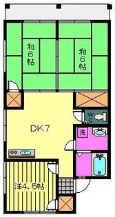 グリーンフォート吉野【2階】の間取り