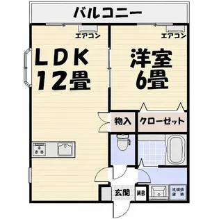 サンハイム優羽【2階】の間取り