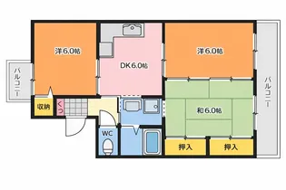 フローレンス吉野I【205号室】の間取り