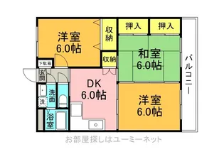 フローレンス吉野II【202号室】の間取り