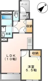 シャングリラ【105号室】の間取り