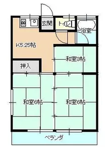 吉元アパート【201号室】の間取り