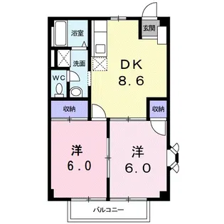 ハッピーハイム【2階】の間取り